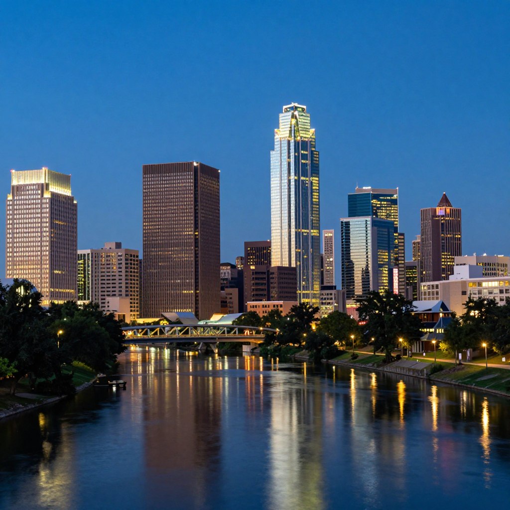 Dallas cityscape representing web design services in Dallas