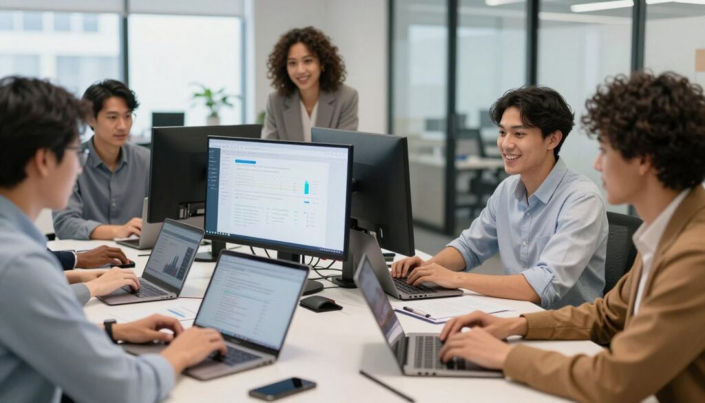 DigitizeReach team working on digital marketing strategies