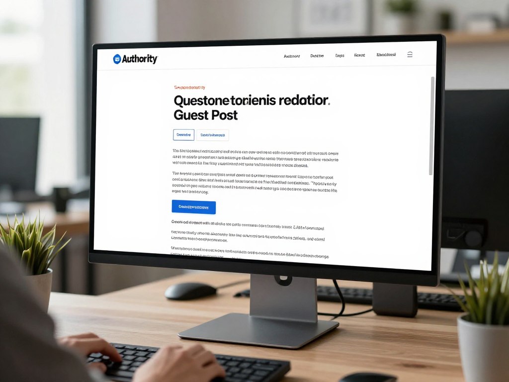 Guest posting content being reviewed and published on authority website
