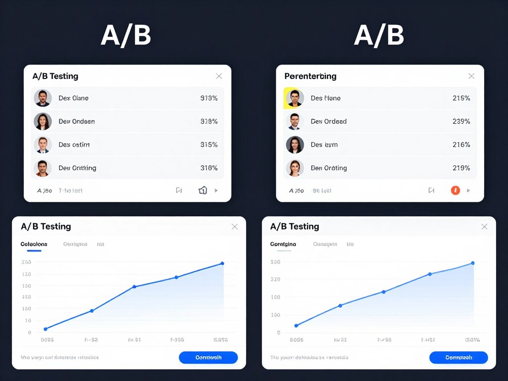 PPC campaign optimization showing A/B testing results