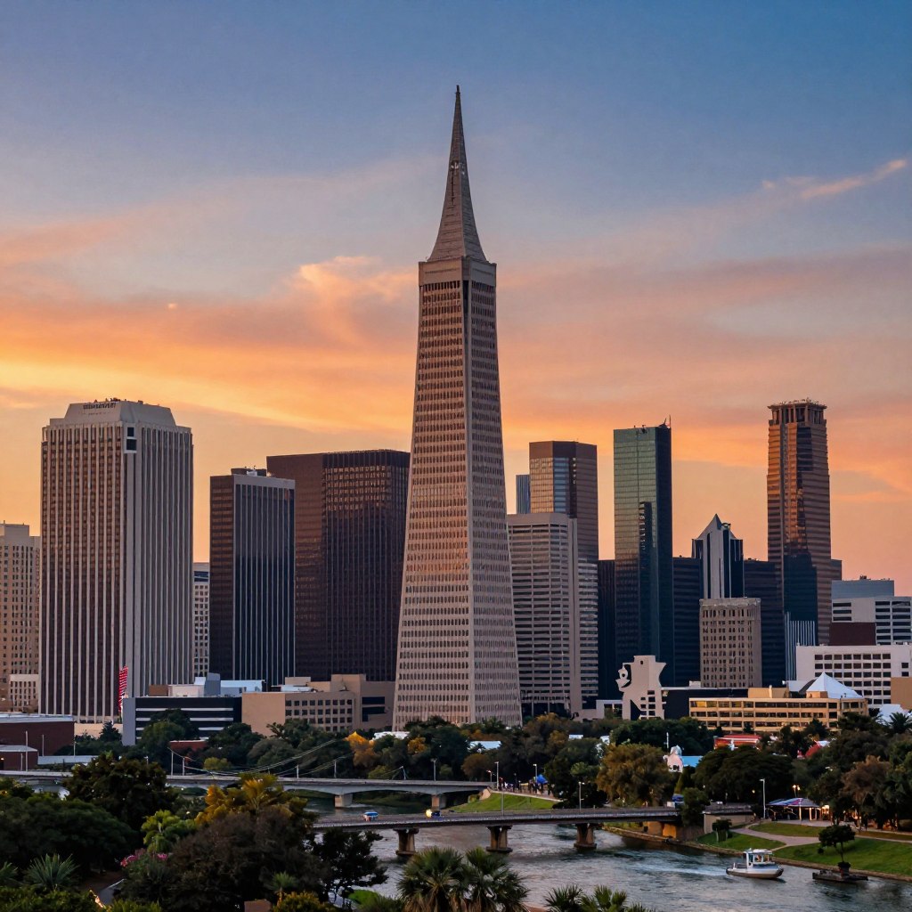 San Antonio skyline representing local web design services