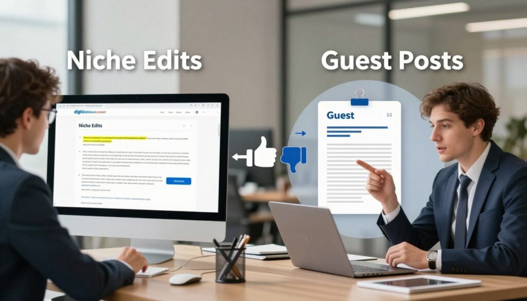 Niche edits vs guest posts